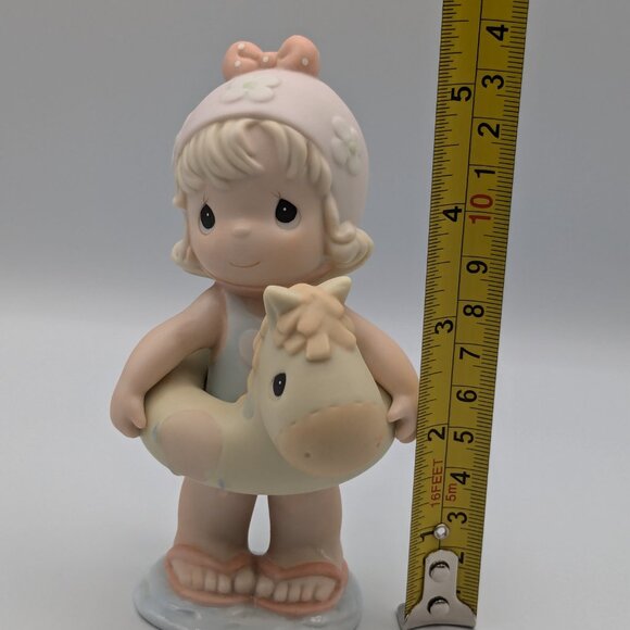 Precious Moments Figurine You're a Life Saver to Me, 1996, Girl with Pool Float - Picture 8 of 9